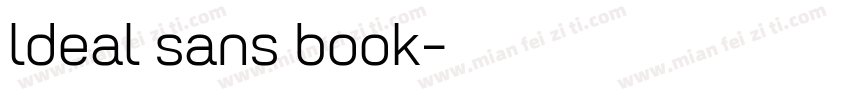 ldeal sans book字体转换